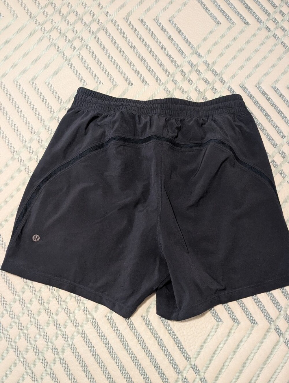 lululemon athletica Men's Black Performance Running Shorts